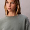 Hanorac relaxat din fleece cu logo arhivă Hanorac relaxat din fleece cu logo arhivă