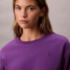 Hanorac relaxat din fleece cu logo arhivă Hanorac relaxat din fleece cu logo arhivă