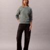 Hanorac relaxat din fleece cu logo arhivă Hanorac relaxat din fleece cu logo arhivă