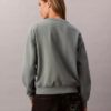 Hanorac relaxat din fleece cu logo arhivă Hanorac relaxat din fleece cu logo arhivă