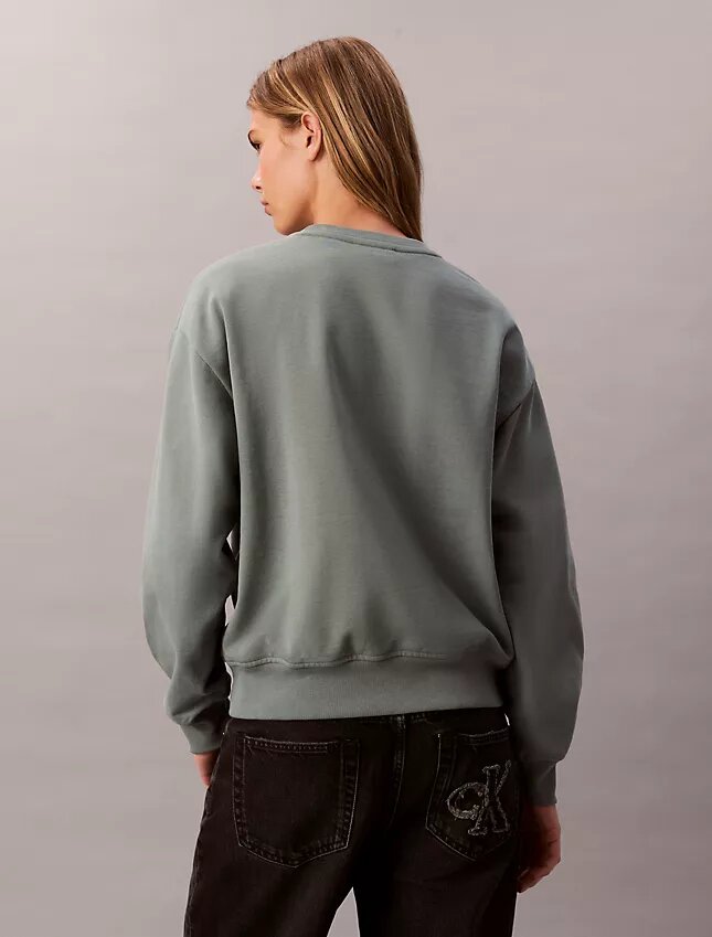 Hanorac relaxat din fleece cu logo arhivă Hanorac relaxat din fleece cu logo arhivă