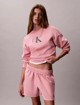 Hanorac relaxat din fleece Monologo