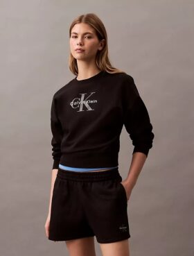 Hanorac relaxat din fleece Monologo