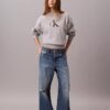 Hanorac relaxat din fleece Monologo Hanorac relaxat din fleece Monologo