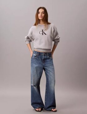 Hanorac relaxat din fleece Monologo