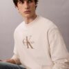 Hanorac relaxat din material froté premium cu logo Monogram
