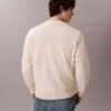 Hanorac relaxat din material froté premium cu logo Monogram