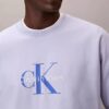 Hanorac relaxat din material frotir premium cu logo Monogram