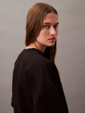 Hanorac scurt din fleece cu Monogram