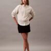 Hanorac scurt din fleece cu Monogram