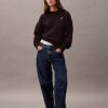 Hanorac scurt din fleece cu Monogram