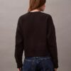 Hanorac scurt din fleece cu Monogram