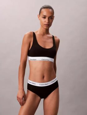 Icon Bralette din bumbac și Modal, cu căptușeală ușoară