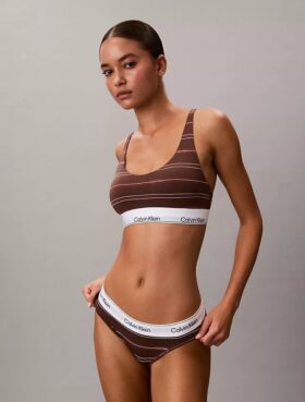 Icon Bralette din bumbac și Modal, cu căptușeală ușoară