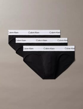 Icon Cotton Stretch, pachet de 3 chiloți cu talie joasă