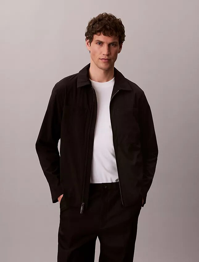 Jachetă blouson din seersucker Jachetă blouson din seersucker