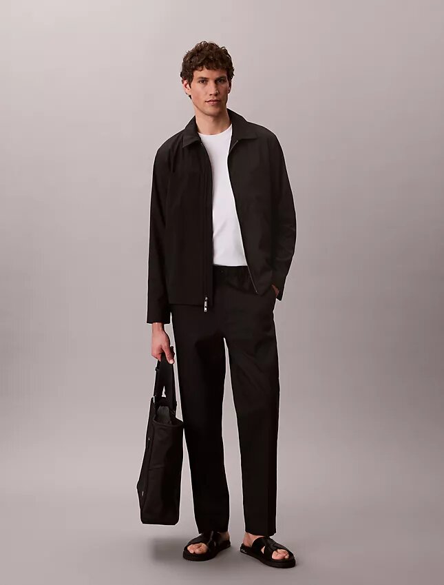 Jachetă blouson din seersucker Jachetă blouson din seersucker