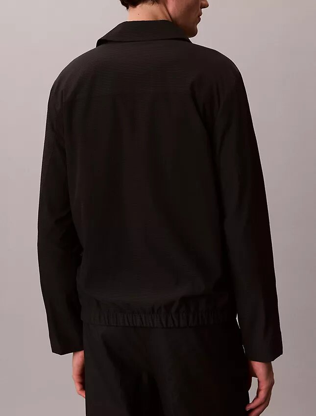 Jachetă blouson din seersucker Jachetă blouson din seersucker