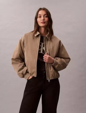 Jachetă bomber izolată Shine