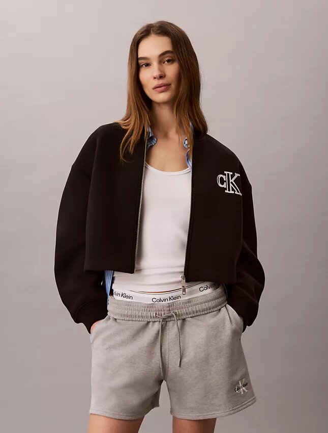 Jachetă bomber scurtă, lejeră Jachetă bomber scurtă, lejeră