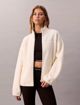 Jachetă cu fermoar din fleece polar