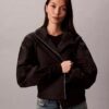 Jachetă de vânt cu logo jacquard Jachetă de vânt cu logo jacquard