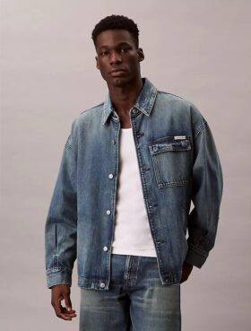 Jachetă din denim relaxată