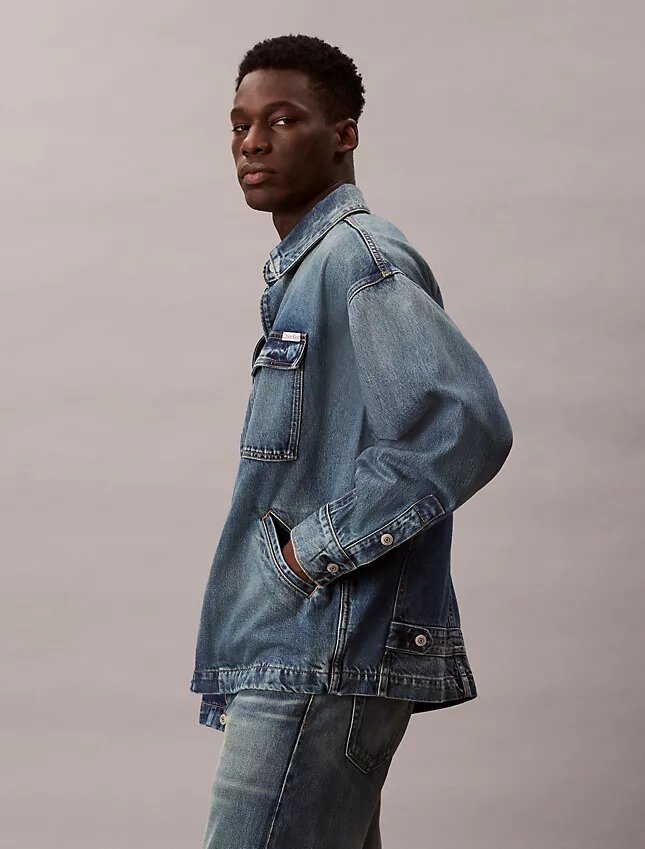 Jachetă din denim relaxată Jachetă din denim relaxată