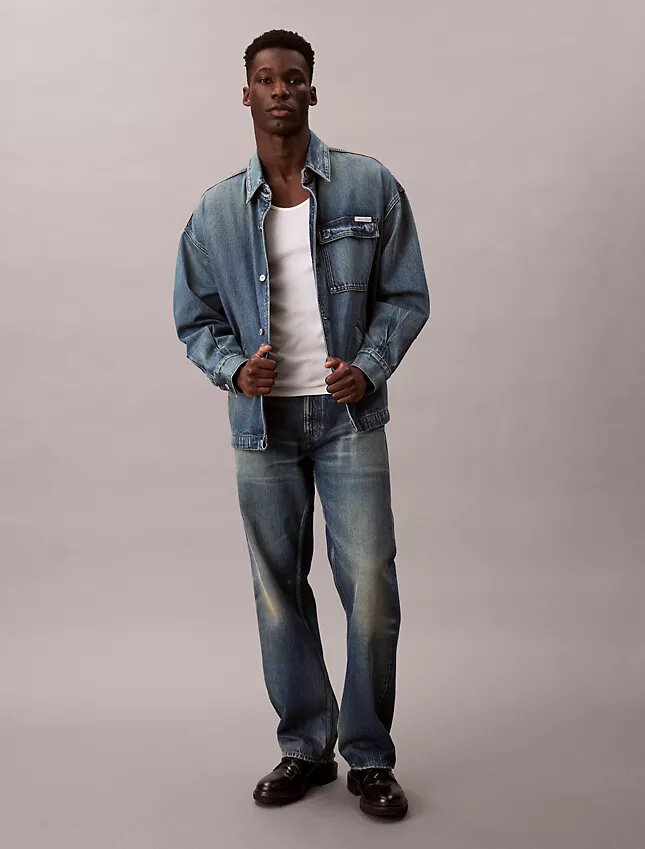 Jachetă din denim relaxată Jachetă din denim relaxată
