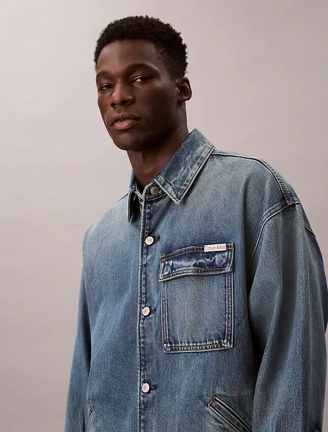 Jachetă din denim relaxată Jachetă din denim relaxată