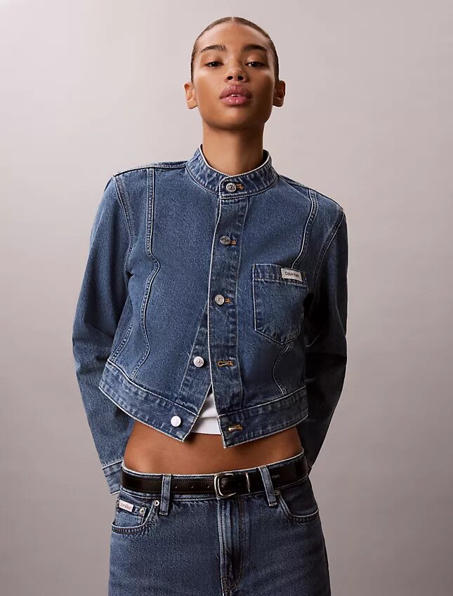 Jachetă scurtă din denim Jachetă scurtă din denim