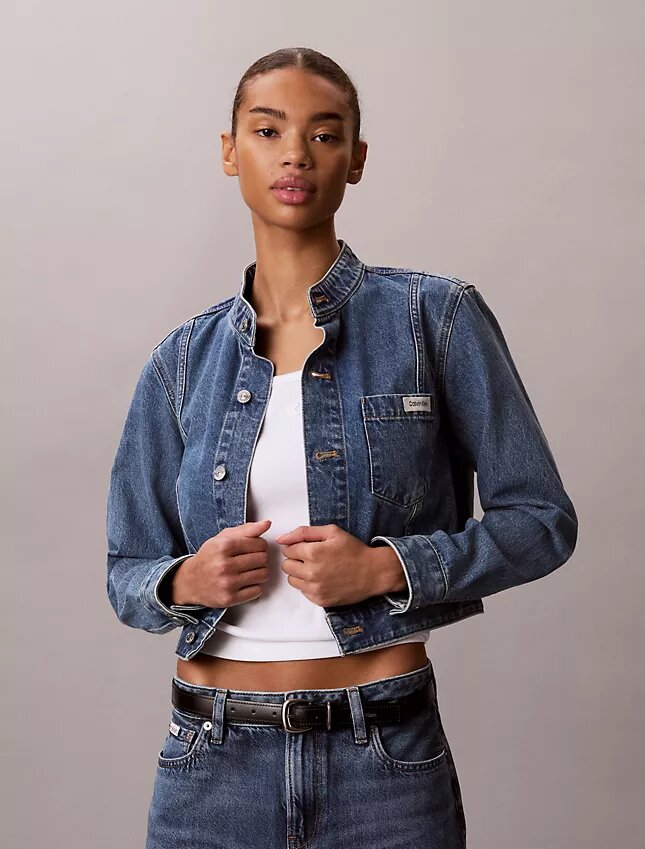 Jachetă scurtă din denim Jachetă scurtă din denim