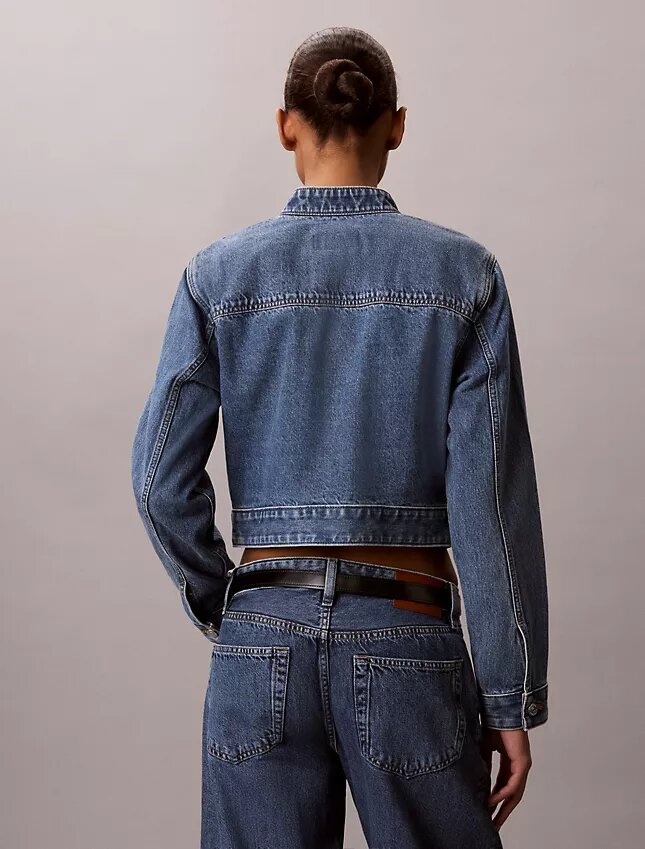 Jachetă scurtă din denim Jachetă scurtă din denim