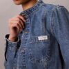Jachetă scurtă din denim Jachetă scurtă din denim