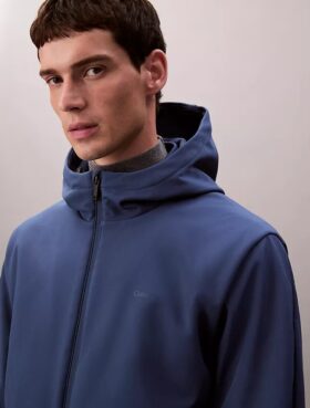 Jachetă softshell cu glugă și fermoar