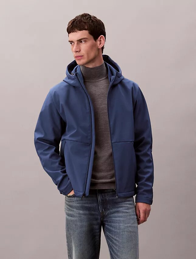 Jachetă softshell cu glugă și fermoar Jachetă softshell cu glugă și fermoar