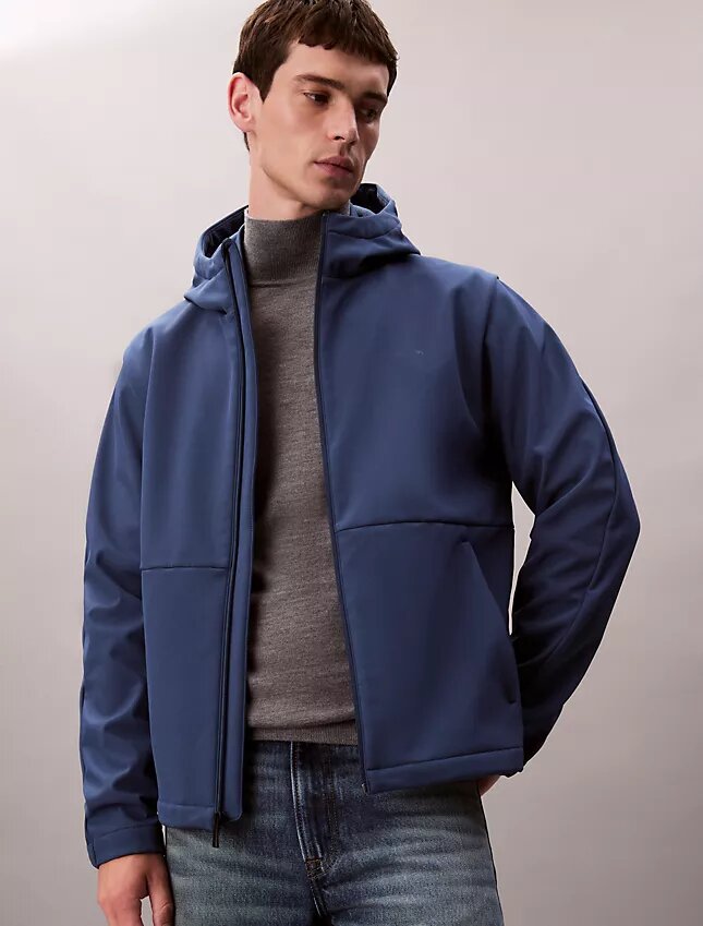 Jachetă softshell cu glugă și fermoar Jachetă softshell cu glugă și fermoar