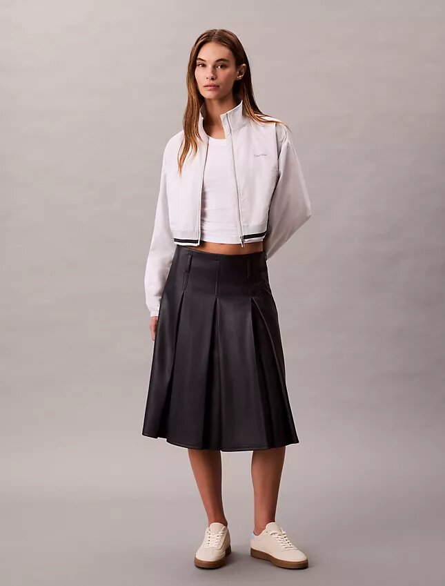 Jachetă sport cropped, țesută, cu croială lejeră Jachetă sport cropped, țesută, cu croială lejeră