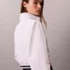 Jachetă sport cropped, țesută, cu croială lejeră Jachetă sport cropped, țesută, cu croială lejeră