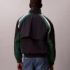 Jachetă sport din nailon cu blocuri de culoare Jachetă sport din nailon cu blocuri de culoare