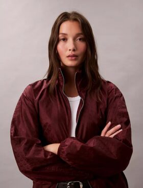 Jachetă windbreaker cu imprimeu Monogram pe toată suprafața