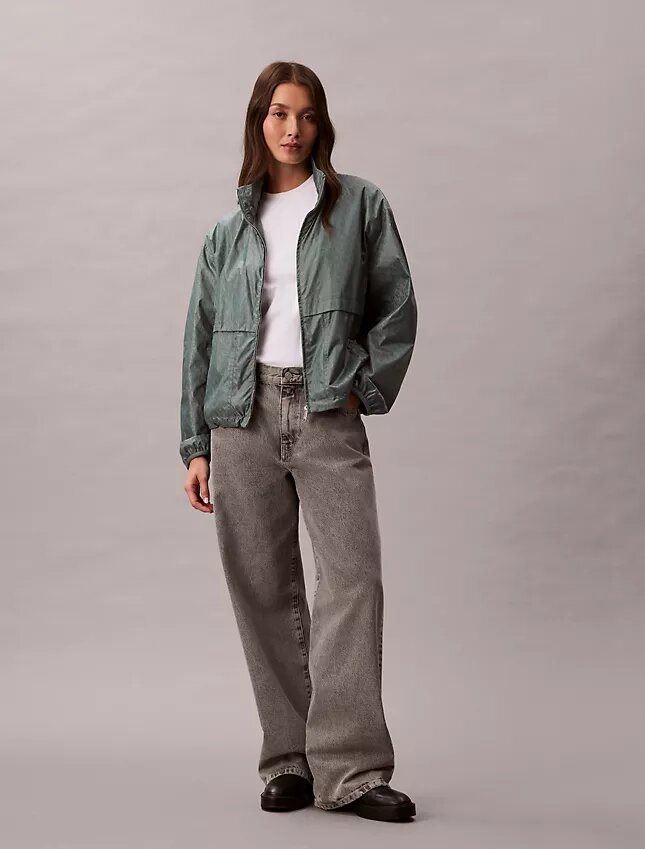 Jachetă windbreaker cu imprimeu Monogram pe toată suprafața Jachetă windbreaker cu imprimeu Monogram pe toată suprafața