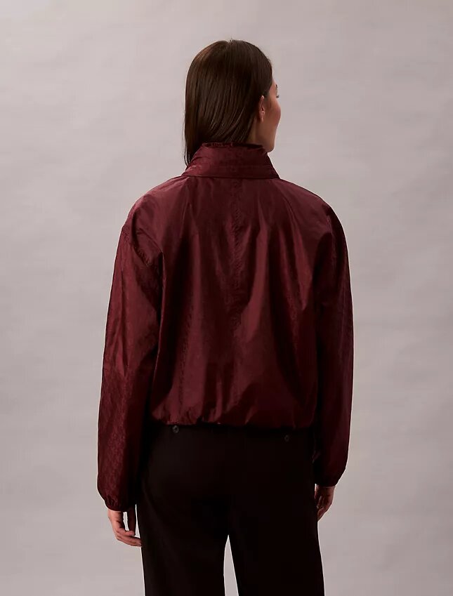 Jachetă windbreaker cu imprimeu Monogram pe toată suprafața Jachetă windbreaker cu imprimeu Monogram pe toată suprafața