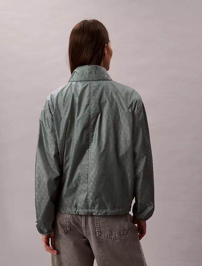 Jachetă windbreaker cu imprimeu Monogram pe toată suprafața Jachetă windbreaker cu imprimeu Monogram pe toată suprafața