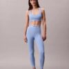 Leggings moderni, sportivi, cu talie înaltă și logo, lungime 7/8