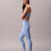 Leggings moderni, sportivi, cu talie înaltă și logo, lungime 7/8