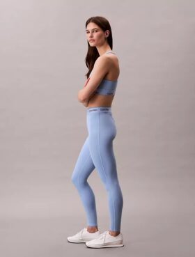 Leggings moderni, sportivi, cu talie înaltă și logo, lungime 7/8