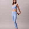 Leggings moderni, sportivi, cu talie înaltă și logo, lungime 7/8