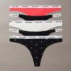 Logo iconic Set de 5 Thong asortate