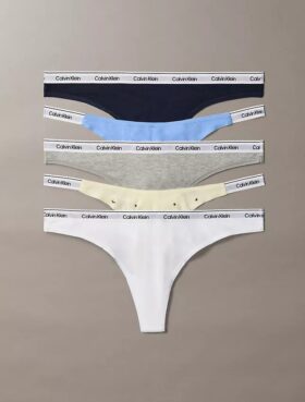 Logo iconic Set de 5 Thong asortate